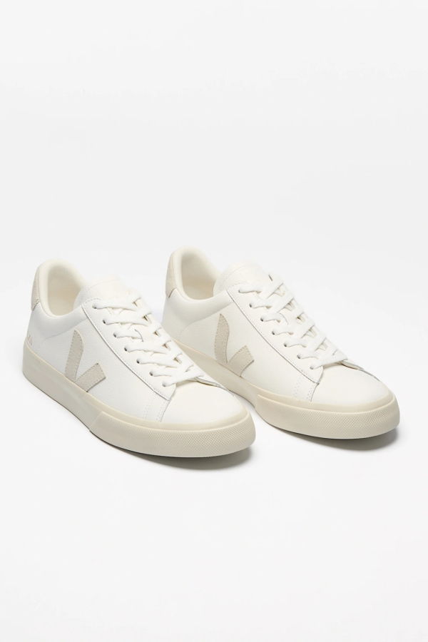 VEJA Campo Leather Sneaker - White / Natural