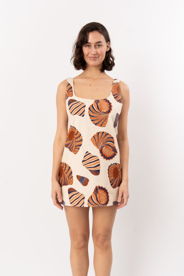 Simon Miller Sahara Linen Mini Dress - Natural Shell