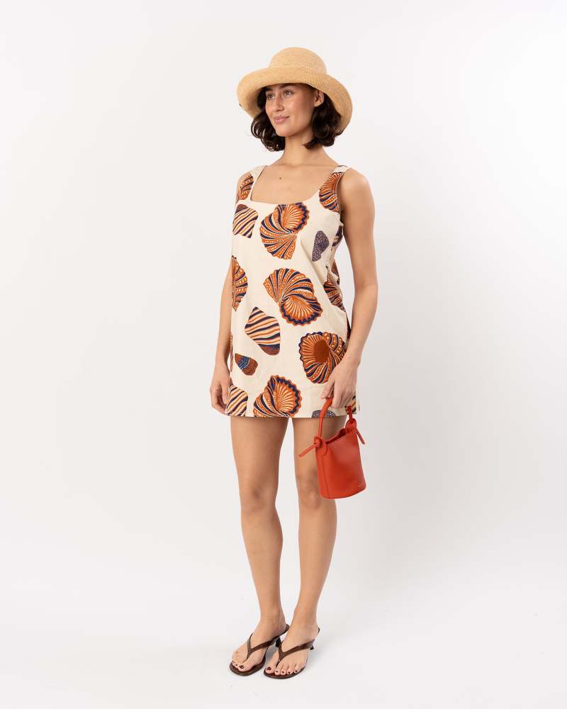 Simon Miller Sahara Linen Mini Dress - Natural Shell
