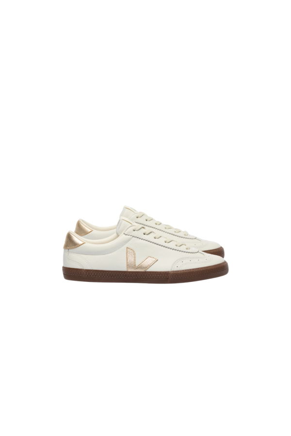 VEJA Volley Leather Sneaker - White / Platine / Bark