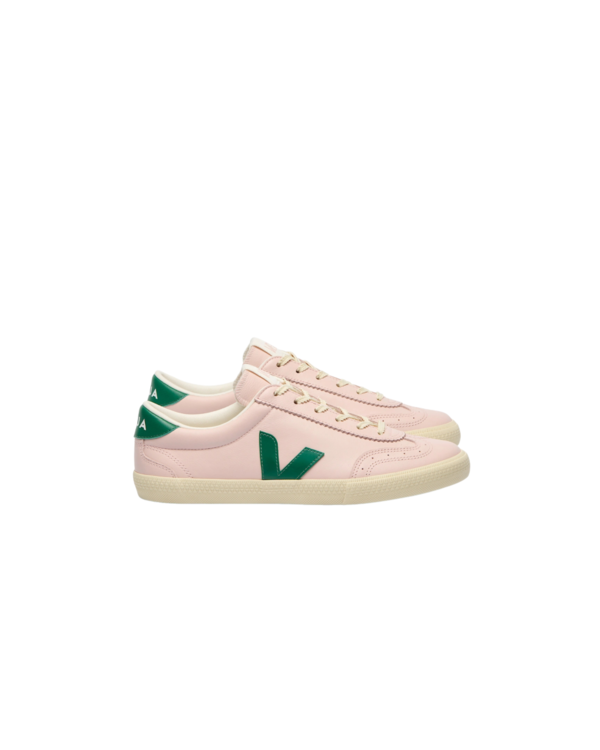 VEJA Volley Leather Sneaker - Petale Golf Calcaire