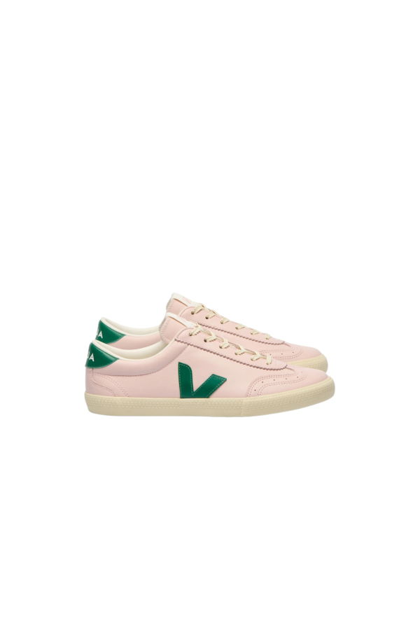 VEJA Volley Leather Sneaker - Petale Golf Calcaire