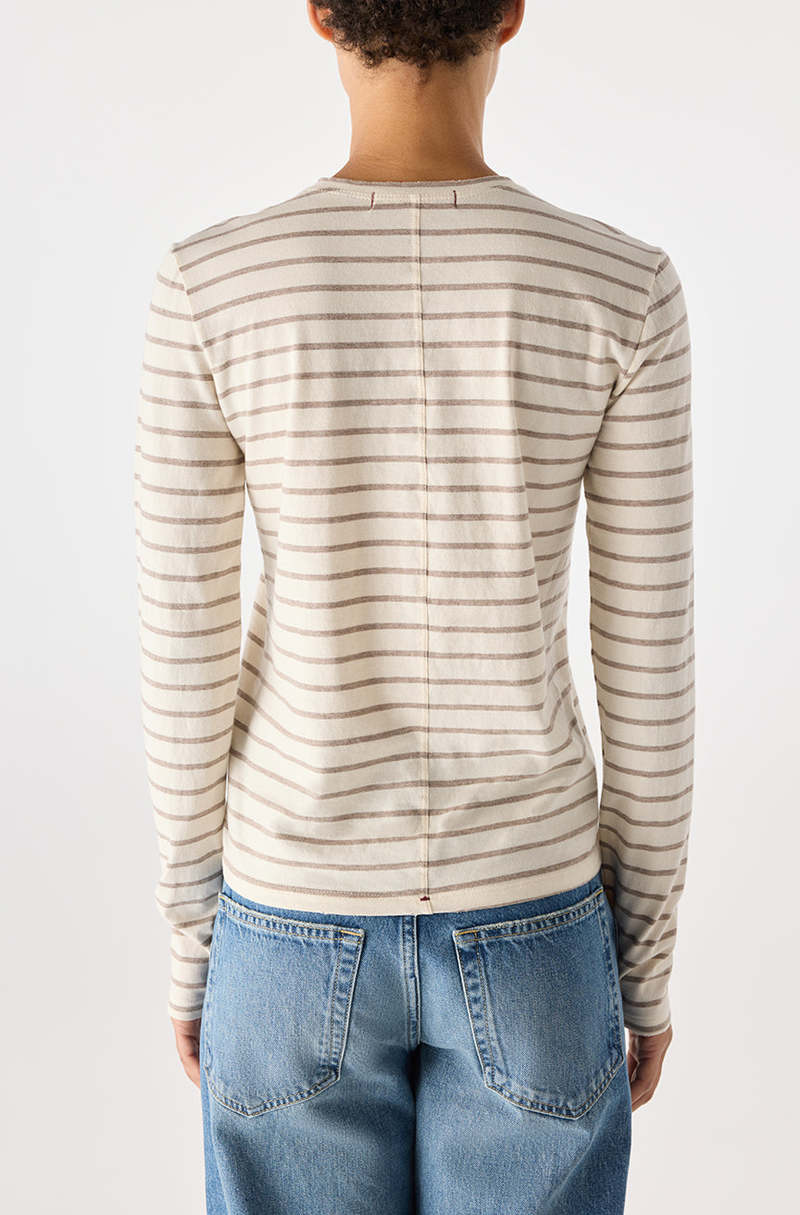 amo denim Drew L/S Tee - Natural/Haze