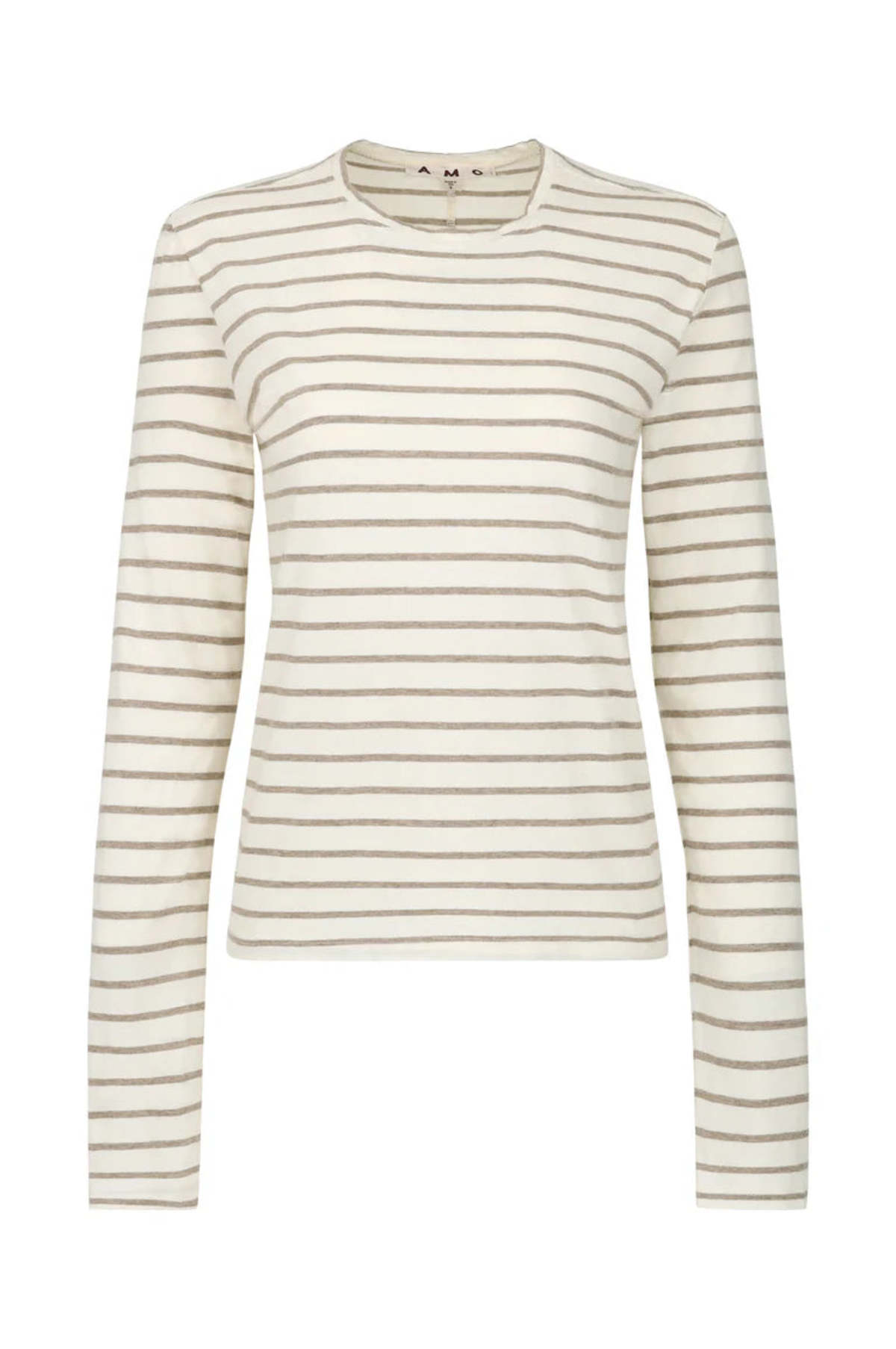 amo denim Drew L/S Tee - Natural/Haze - Image 4 of 4