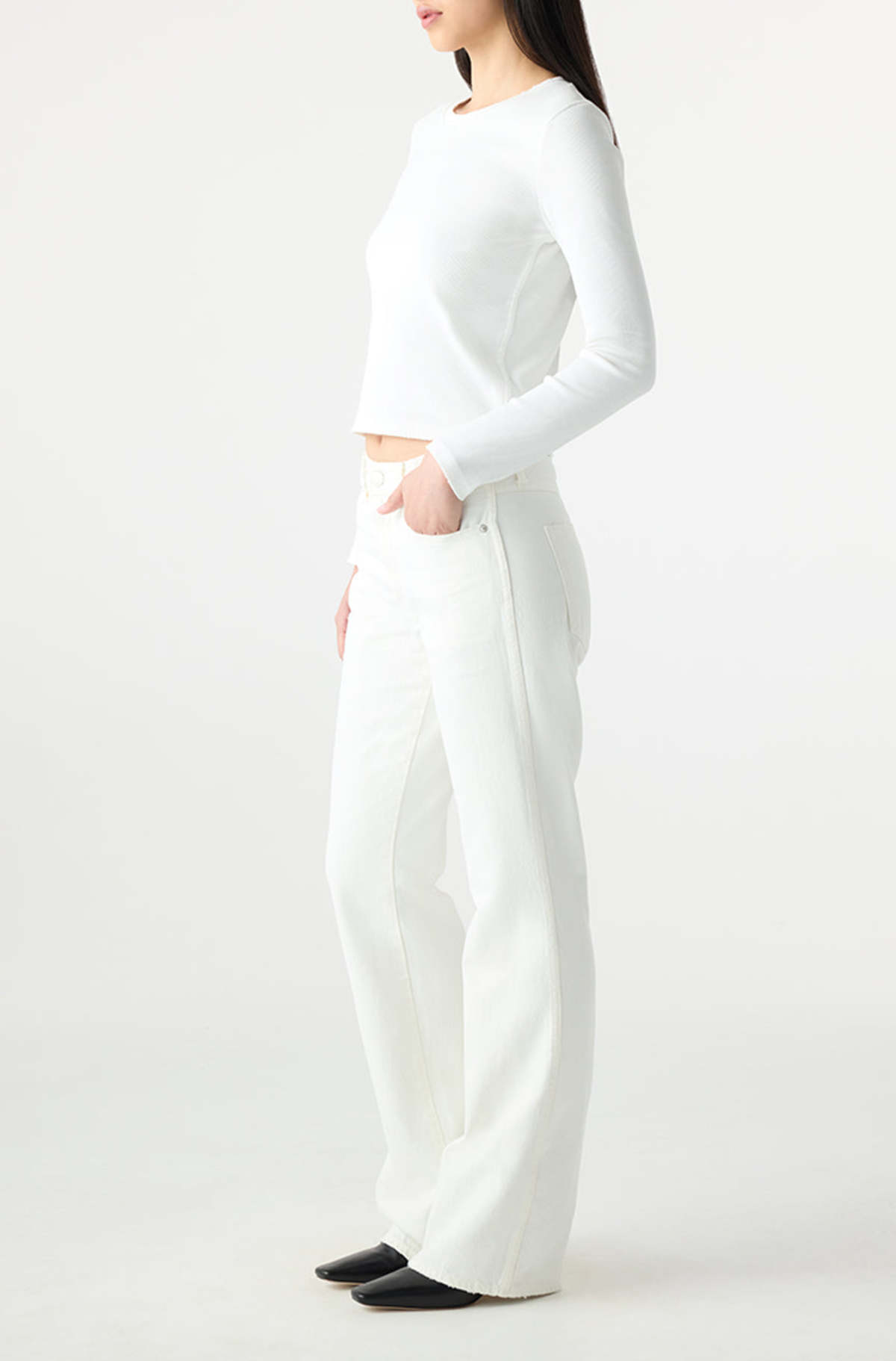 amo denim Marcenia Jeans - Eggshell - Image 2 of 4