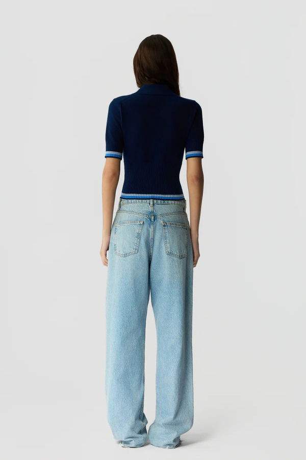 Guest in Residence Marcella Polo Sweater - Navy