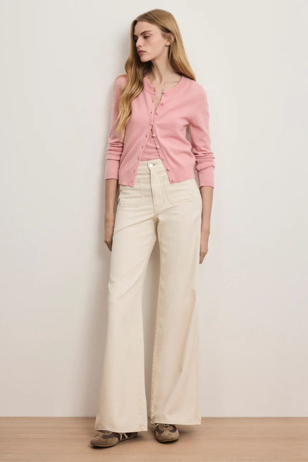 Veronica Beard Daro Cashmere Cardigan - Petal