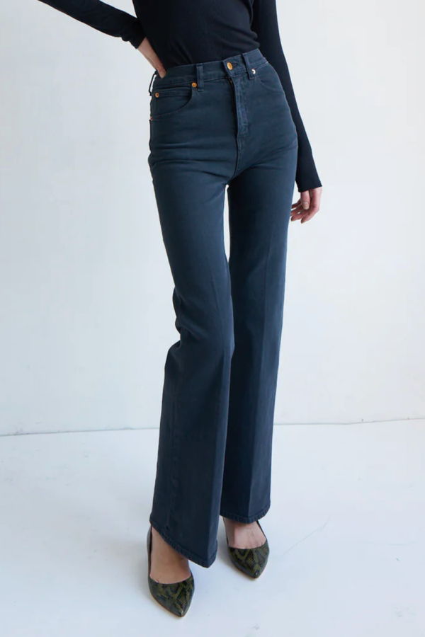 Jamie Haller Washed Grey Crease Jean - Washed Grey
