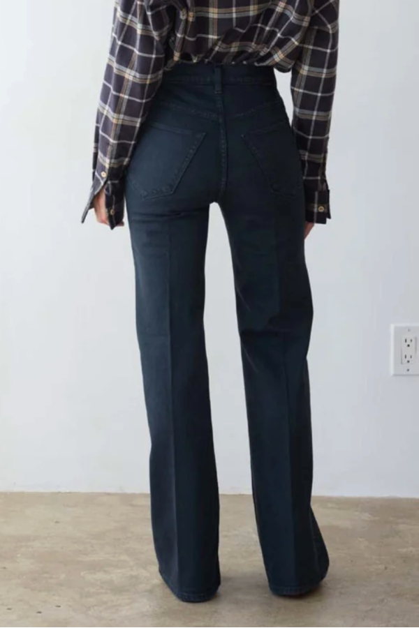 Jamie Haller Washed Grey Crease Jean - Washed Grey