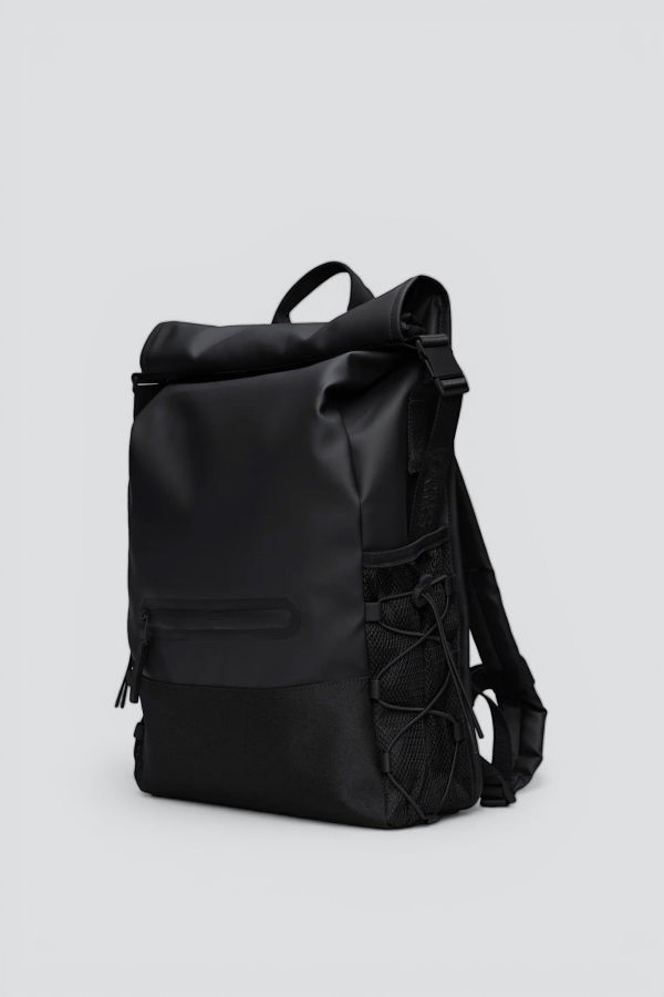 Rains Trail Mountaineer Rolltop Backpack - Black