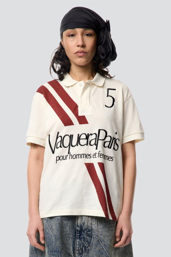 Vaquera Polo Knit Top