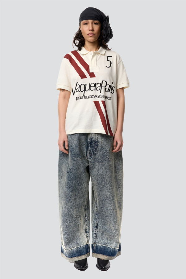 Vaquera Polo Knit Top