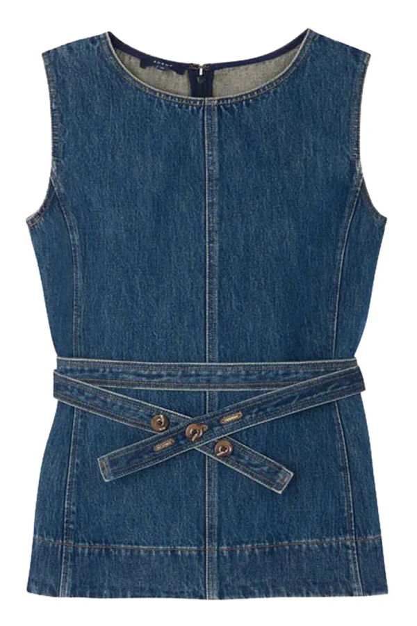 soeur Chance Sleeveless Top - Blue