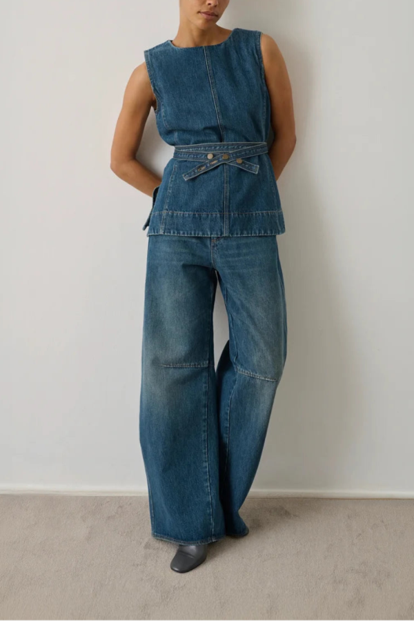 soeur Chance Sleeveless Top - Blue