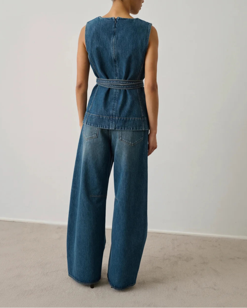 soeur Chance Sleeveless Top - Blue