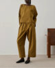 Soeur Elasticated Vernon Pant - Brown - Thumbnail 5