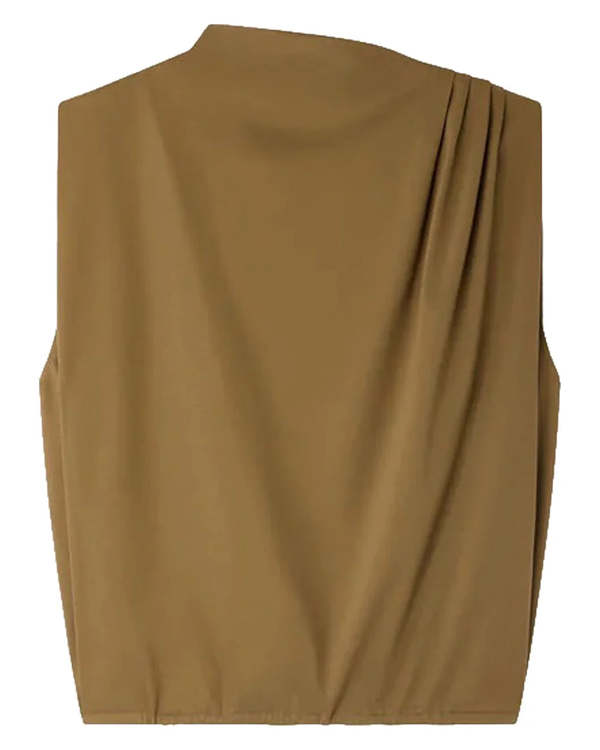 Soeur Idris Oversized Sleeveless Top - Green