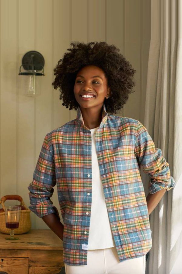 Frank & Eileen Barry Plaid Button Up Shirt