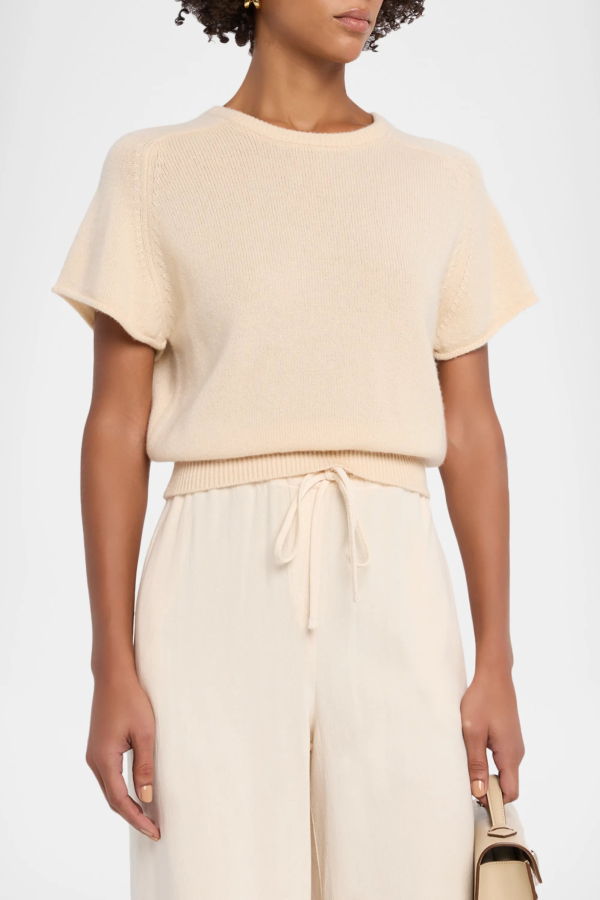 SABLYN Jones Saddle Raglan Short Sleeve Sweater