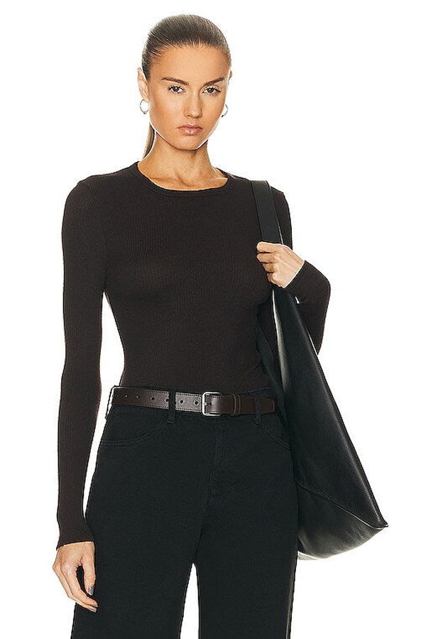 SABLYN Quincy Long Sleeve Fitted Crewneck Top