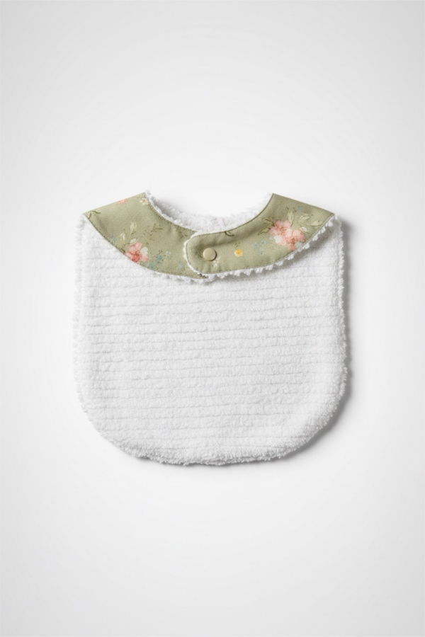 Piper&Cloth Layette Linen Bib - Hedgerow Floral
