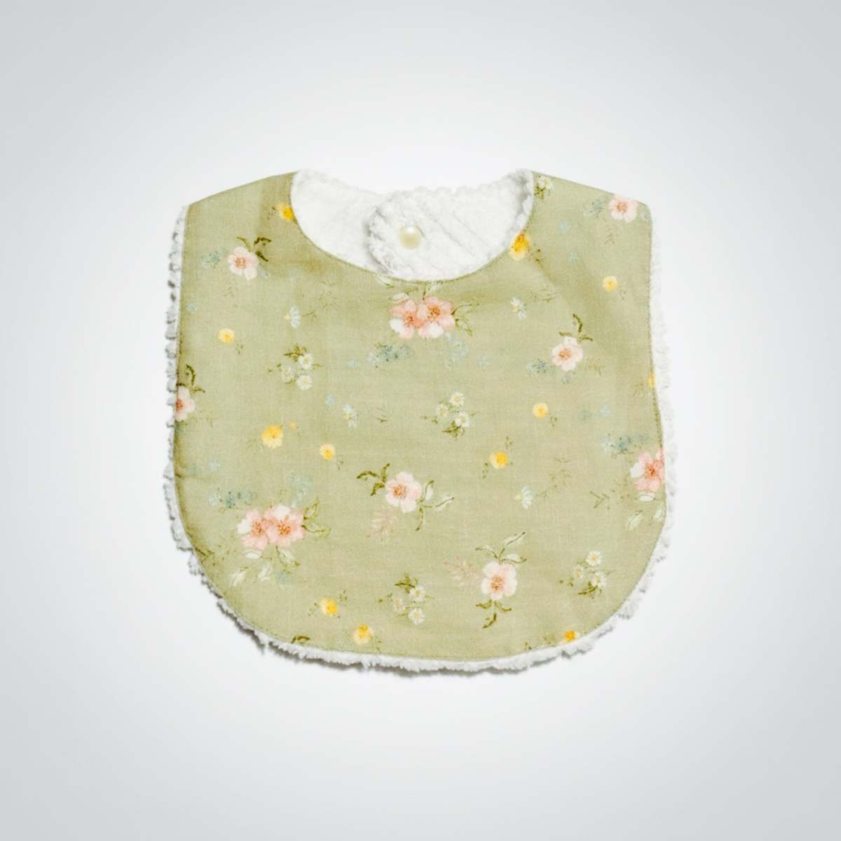 Piper&Cloth Layette Linen Bib - Hedgerow Floral - Image 3 of 8