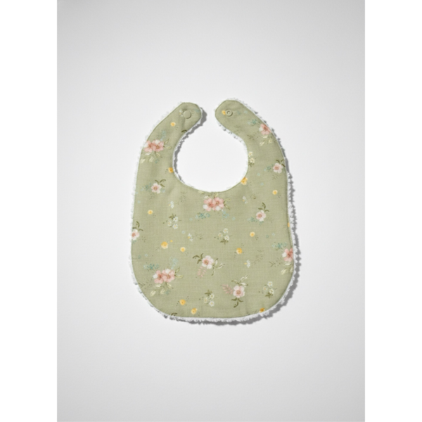 Piper&Cloth Layette Linen Bib - Hedgerow Floral