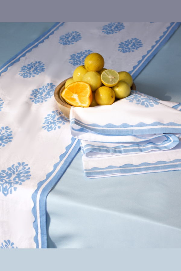 Banyan & Birch Nila Hand-Printed Table Runner