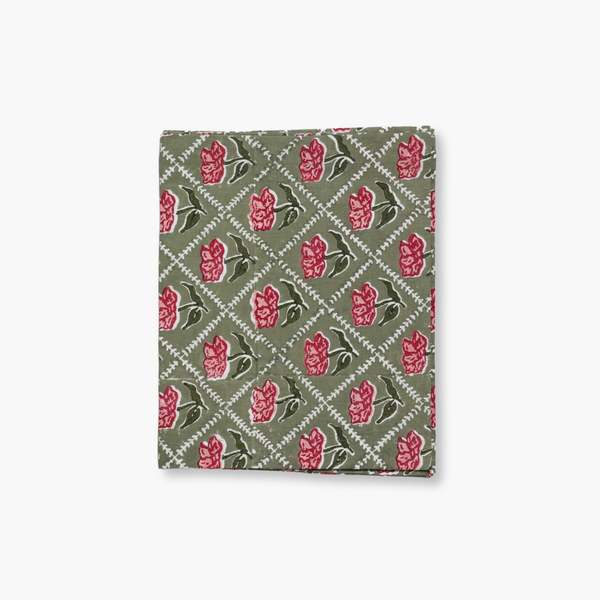 Banyan & Birch Noor Pure Linen Handprinted Table Runner