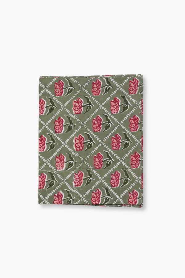 Banyan & Birch Noor Pure Linen Handprinted Table Runner