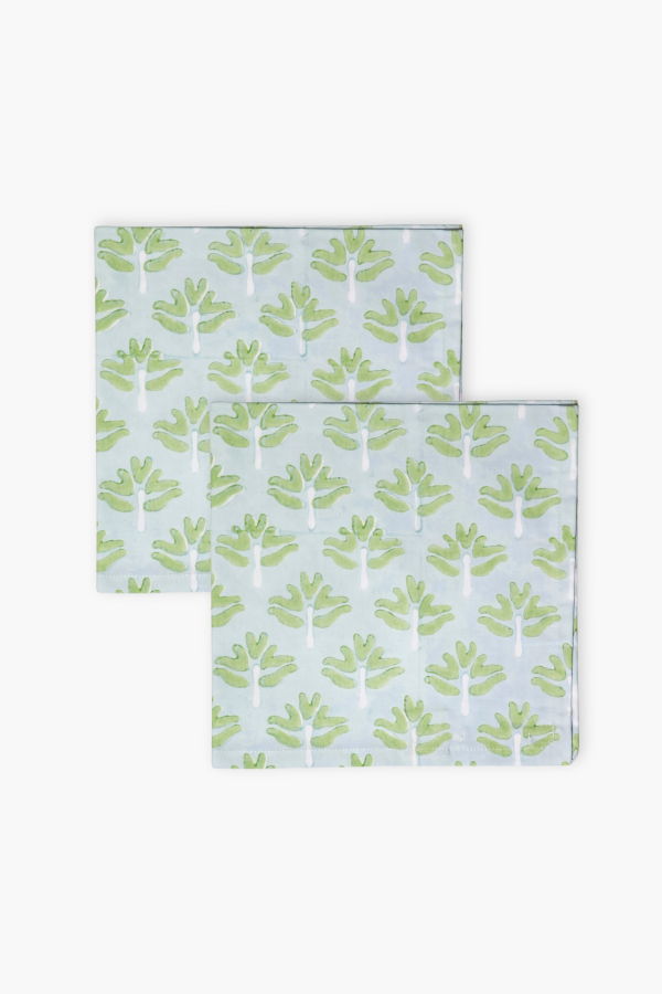 Banyan & Birch Zeenat Table Napkin Set of 2 - Powder Blue