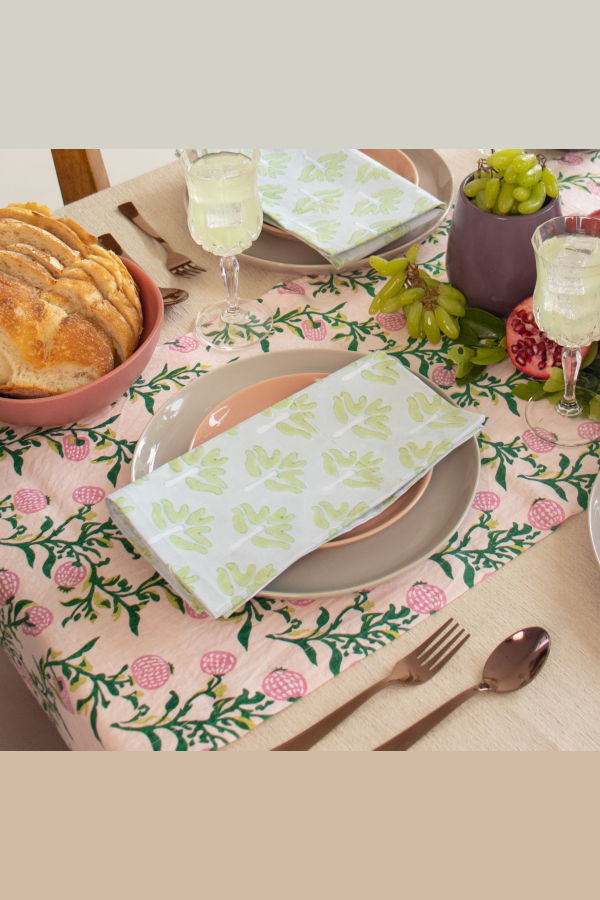 Banyan & Birch Zeenat Table Napkin Set of 2 - Powder Blue