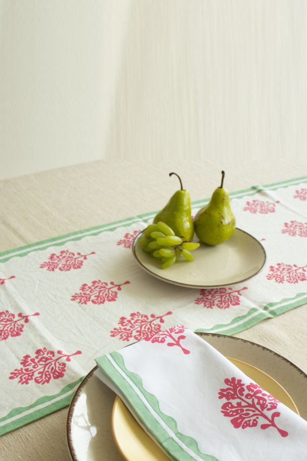 Banyan & Birch Sara Hand-Printed Table Runner