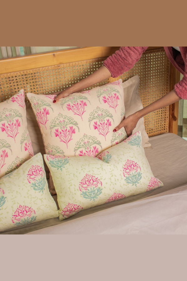 Banyan & Birch Soma Throw Pillow Cover - Peach