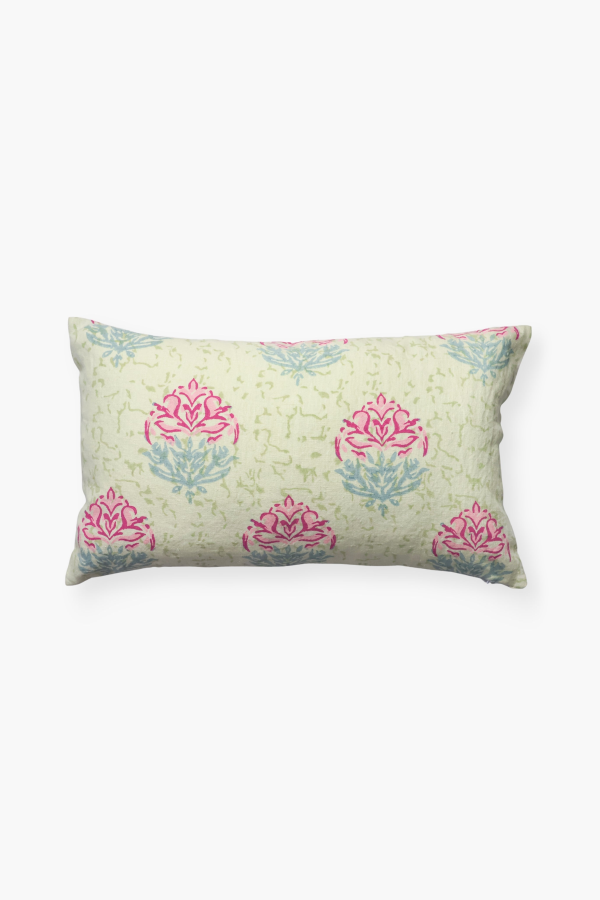 Banyan & Birch Vana Lumbar Pillow Cover - Aloe Green