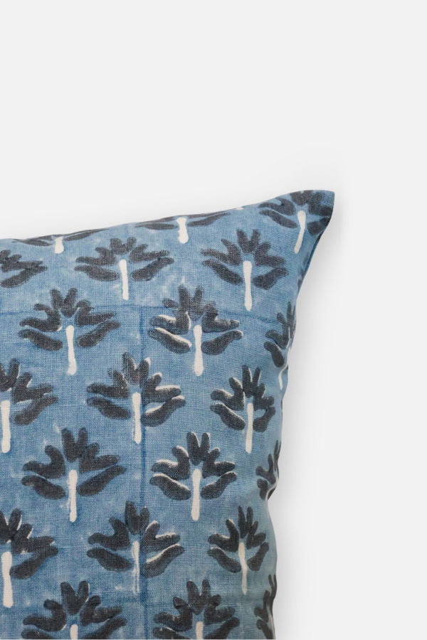 Banyan & Birch Zeenat Throw Pillow Cover - Steel Blue