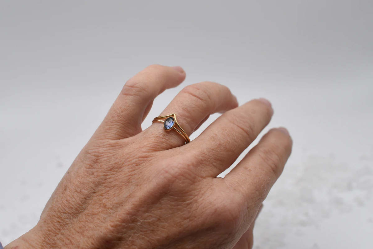 Annie Awe Design Montana Sapphire Ring - Image 2 of 4