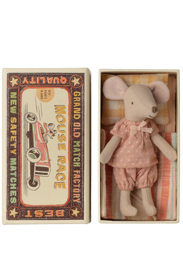 KIDS Maileg Big Sister Mouse in Matchbox Toy