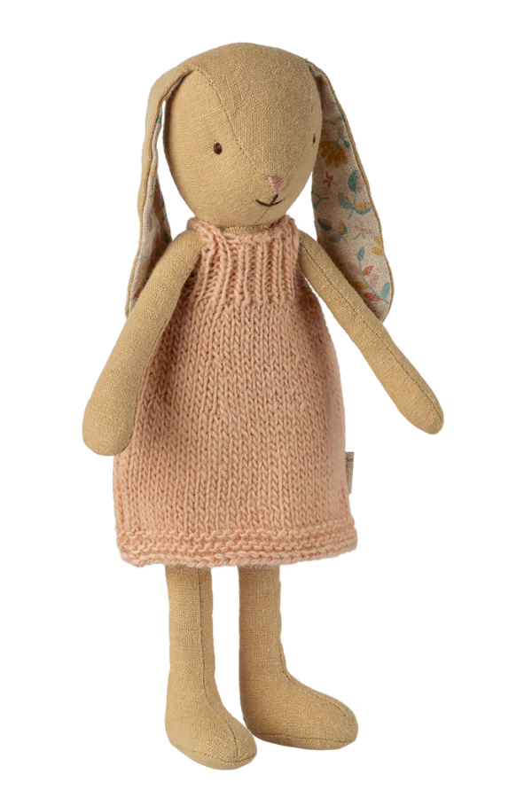 KIDS Maileg Cream Yellow Bunny Size 1 in Knitted Dress Toy