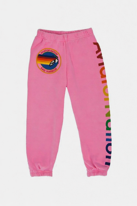 kids Misha & Puff Rib Longies - Rose Gold | Garmentory