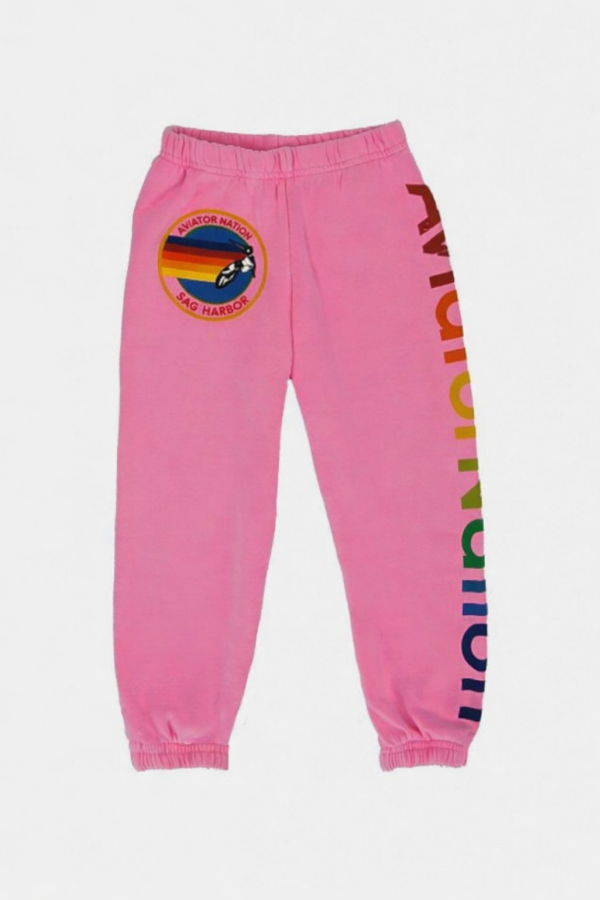 KIDS Blue&Cream Sag Harbor Signature Sweatpants