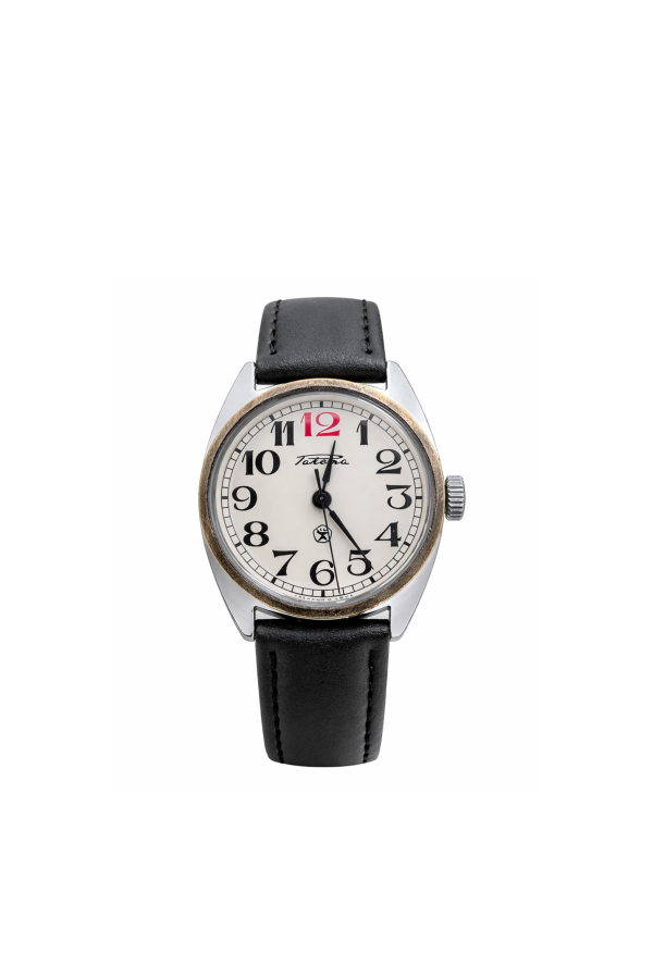 (USSR) Soviet Civilian, Red Twelve Orientation Dial, Mass Production System, Late USSR Period