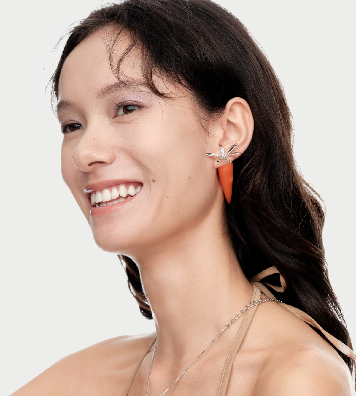 YVMIN Carrot Stud Earring (Single) - Orange - Image 2 of 2