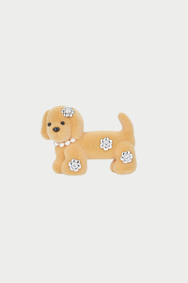 YVMIN Flower Decorated Puppy Hair Pin
