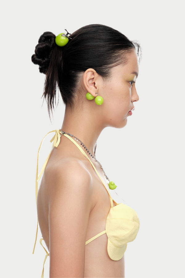 YVMIN Grape Stud Earring (Single) Earring - Green