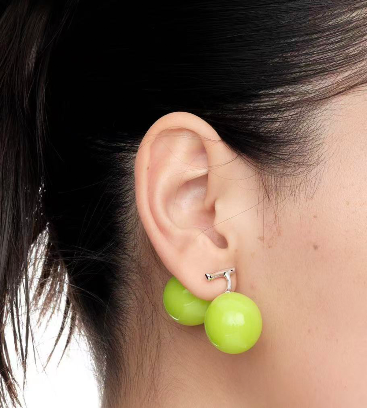 YVMIN Grape Stud Earring (Single) Earring - Green - Image 3 of 3