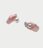 YVMIN Hat Pearl Earring Pink (Pair) - Thumbnail 2