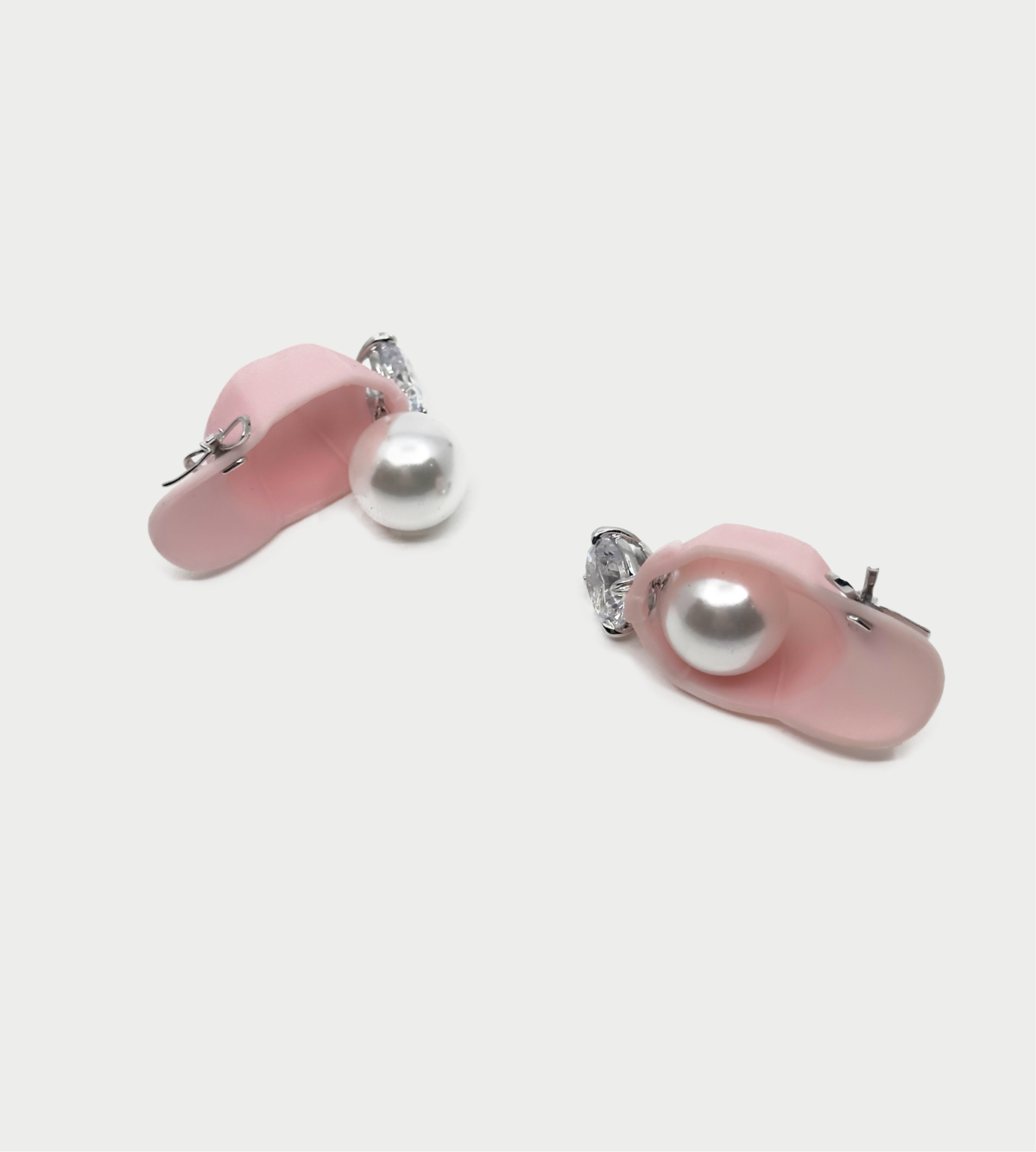 YVMIN Hat Pearl Earring Pink (Pair) - Image 2 of 4