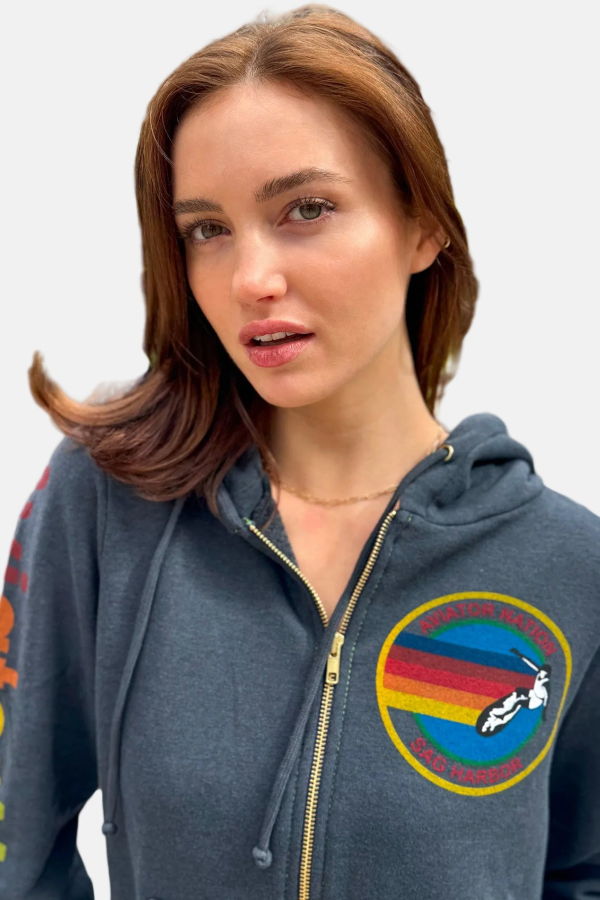 Blue&Cream Sag Harbor Signature Zip Hoodie