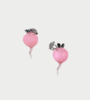 YVMIN Transparent Radish Stud Earrings - Thumbnail 1